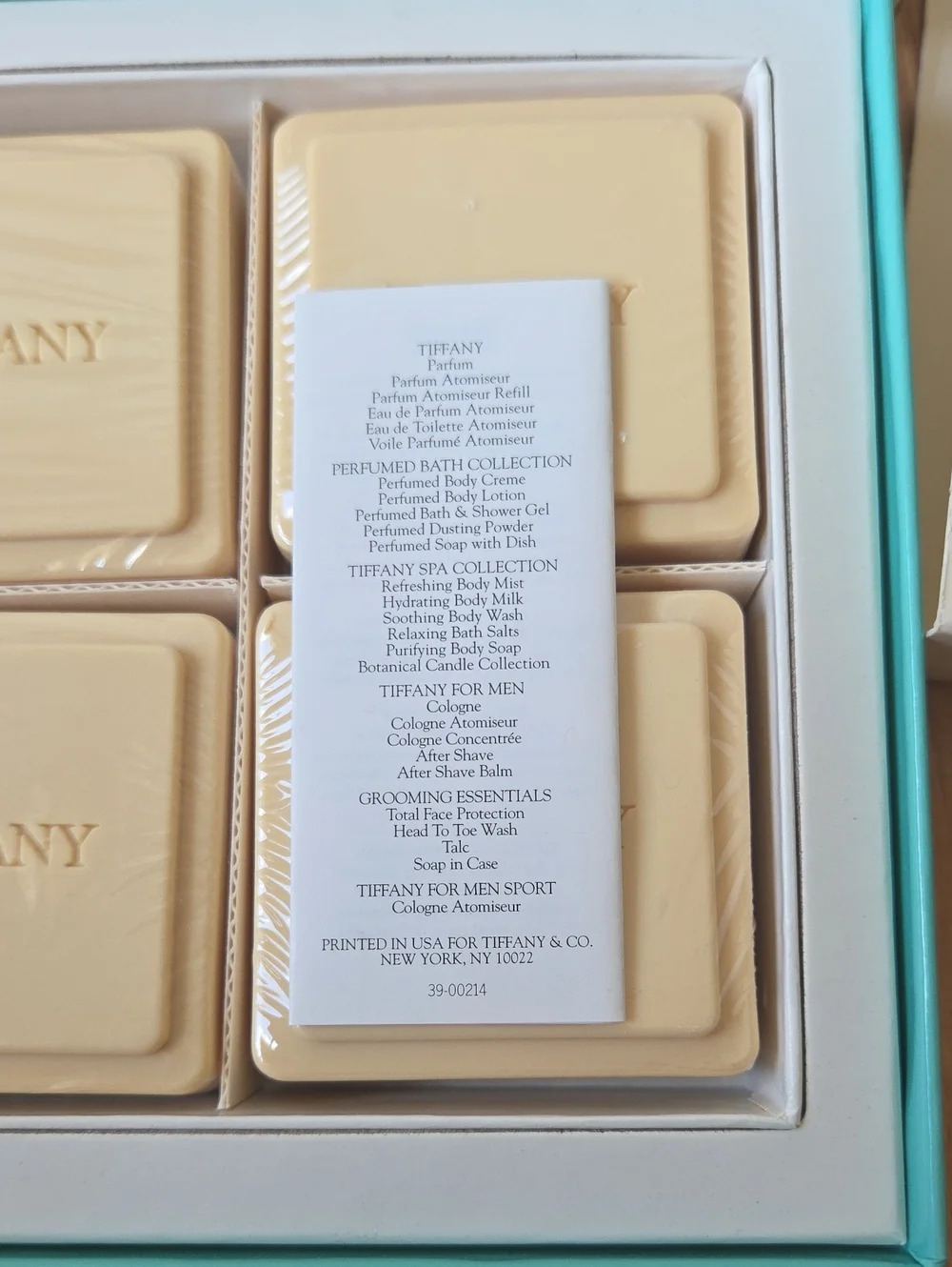 Tiffany & Co. Classic 4 Scented Soaps SEALED 14oz NWT In Box